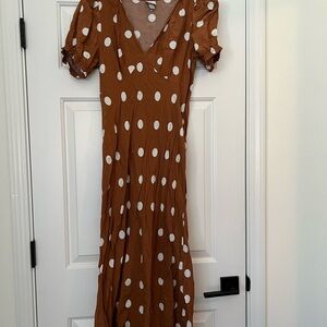 Polkadot Dress from Target -  a New Day - size medium - dusty orange